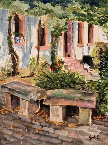 Original Garden Paintings by Arne Groh