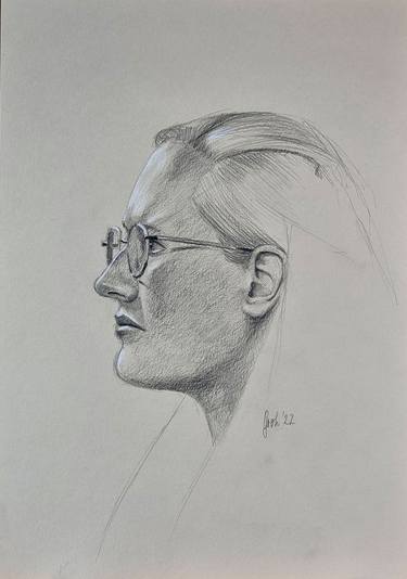 Print of Realism Portrait Drawings by Arne Groh