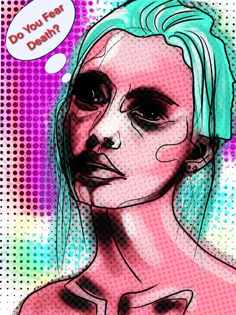 Original People Digital by Michael Martensen | Art Nouveau Art on Paper | Androgynous #the why cafe