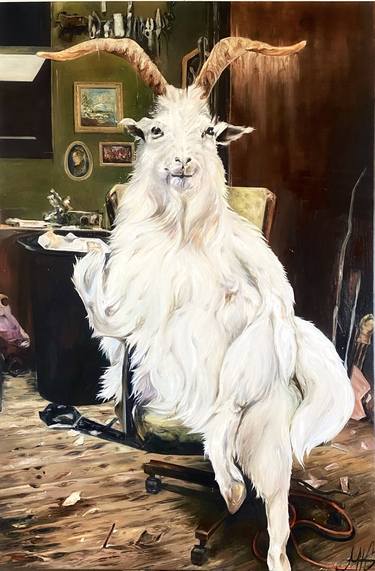 Goat oil painting thumb