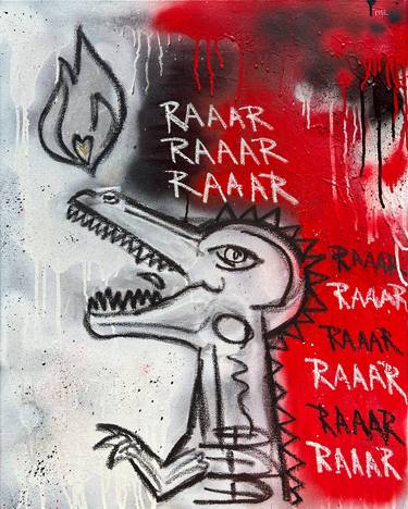 Original Figurative Graffiti Painting by Paul Zepeda