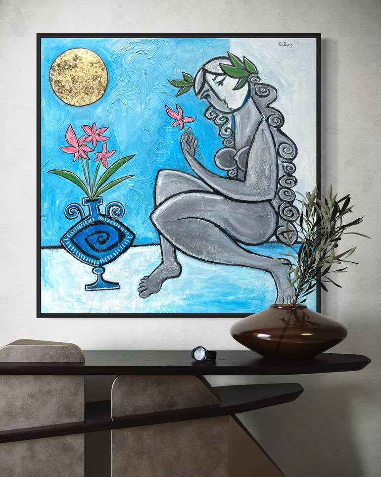 Original Abstract Nude Painting by Paul Zepeda