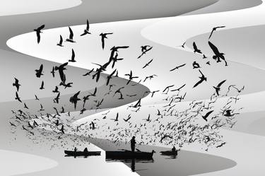 Original Abstract Boat Digital by Leonardo Lima