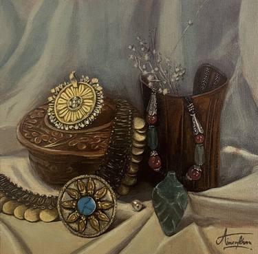 Print of Realism Still Life Paintings by Aimen Khan