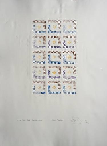 Original Conceptual Geometric Printmaking by Ralph G Brancaccio