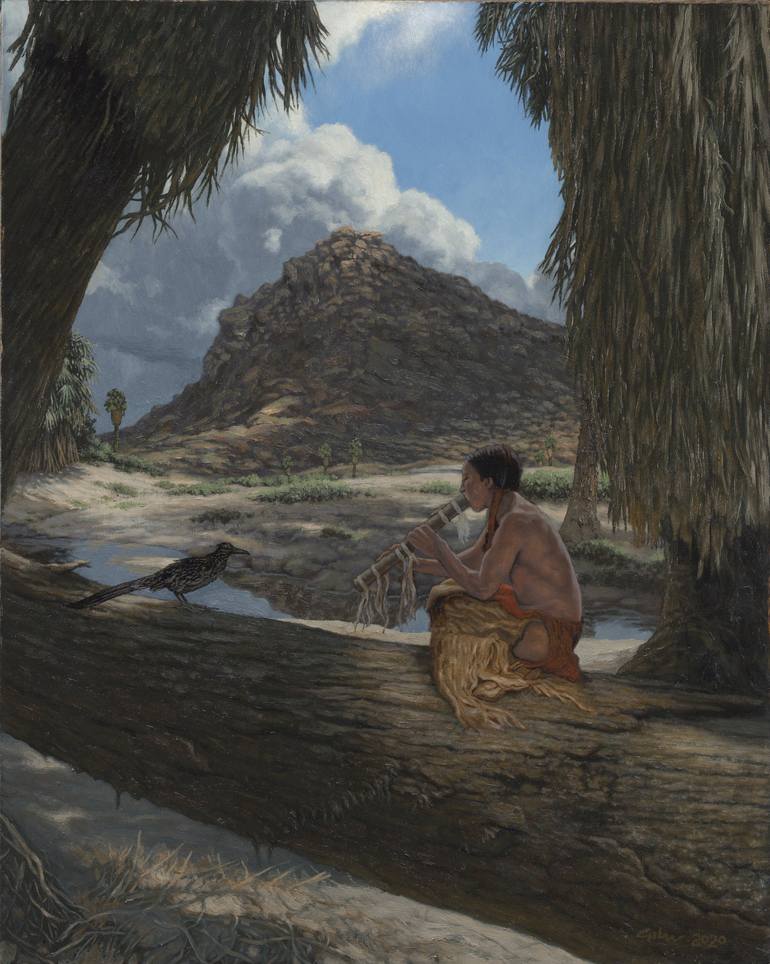 Song in the Palm Canyon Painting by Bradley Giles Saatchi Art Canada