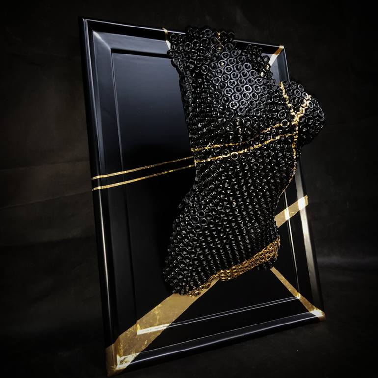 Original Abstract Body Sculpture by Marcello Steri