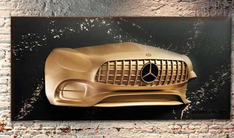Original 3d Sculpture Car Installation by marcello steri