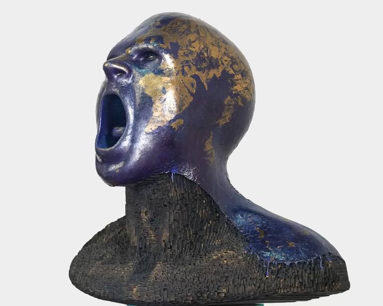 Original Abstract Expressionism Body Sculpture by Marcello Steri