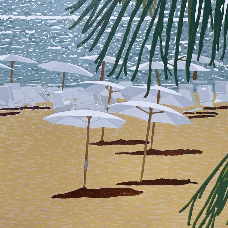 Original Beach Printmaking by Kirstie Dedman