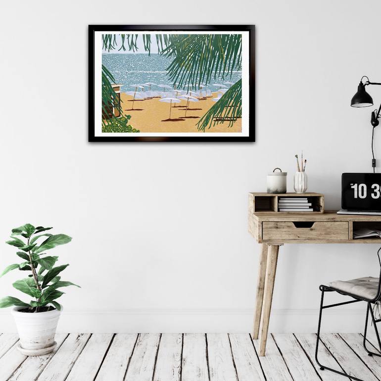 Original Contemporary Beach Printmaking by Kirstie Dedman