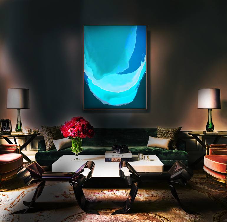 Original Abstract Expressionism Abstract Painting by Jonas Peres