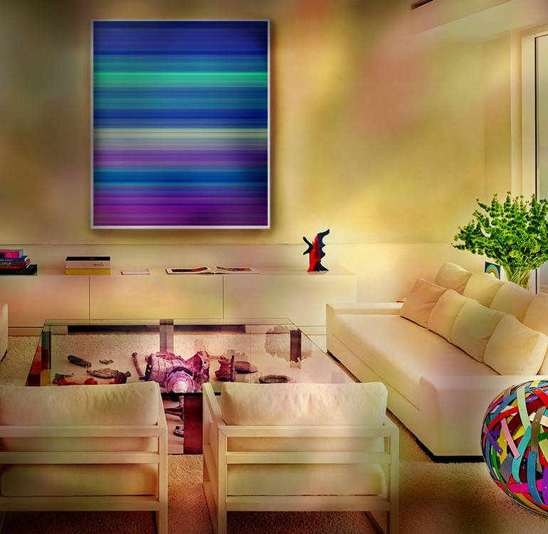 Original Abstract Beach Painting by Jonas Peres