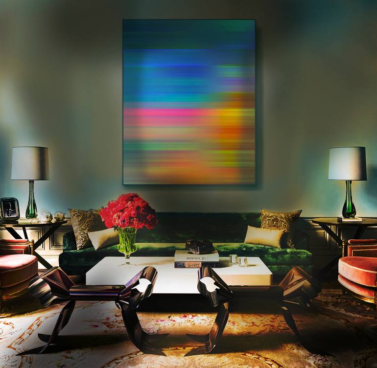 Original Abstract Beach Painting by Jonas Peres