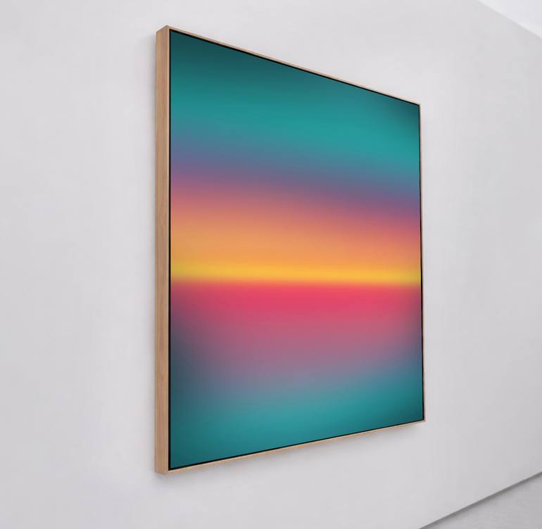 Original Abstract Expressionism Beach Painting by Jonas Peres