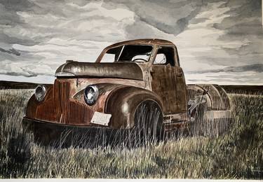 Original Realism Automobile Paintings by Diane Martin