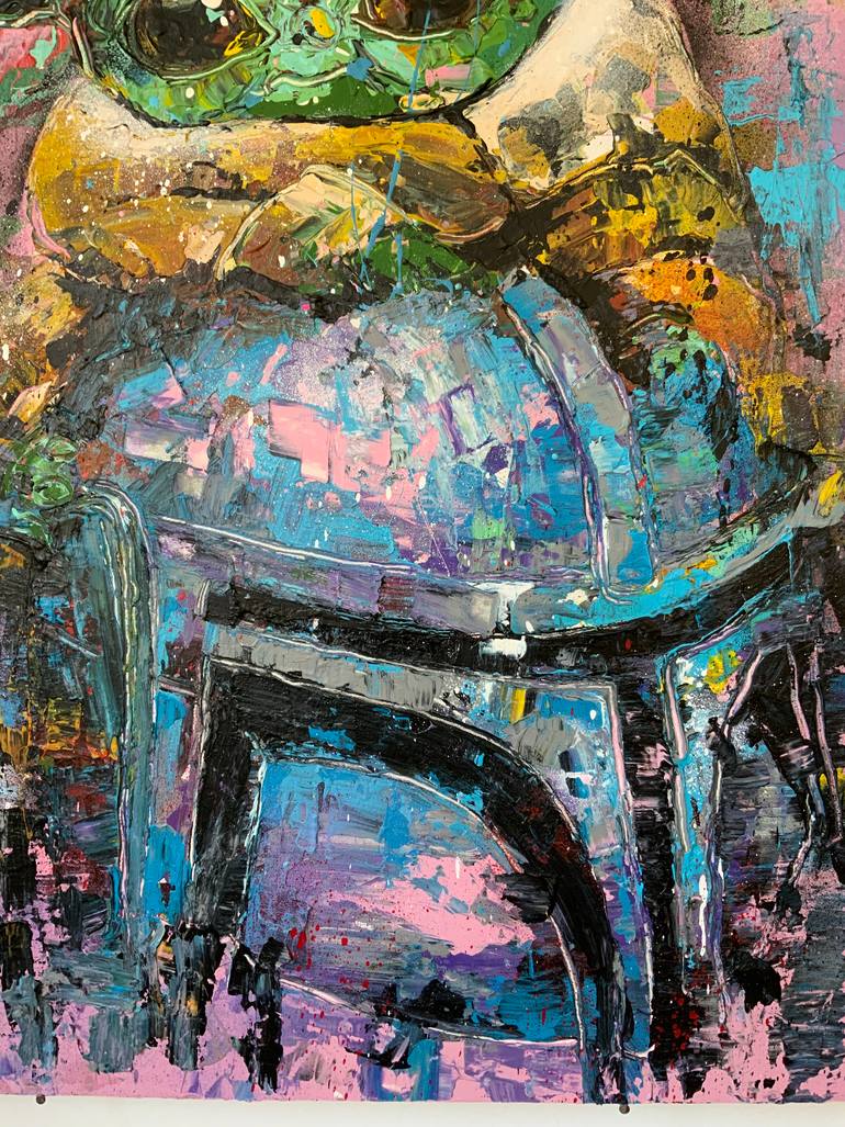 Original Abstract Pop Culture/Celebrity Painting by Andreea Paduraru