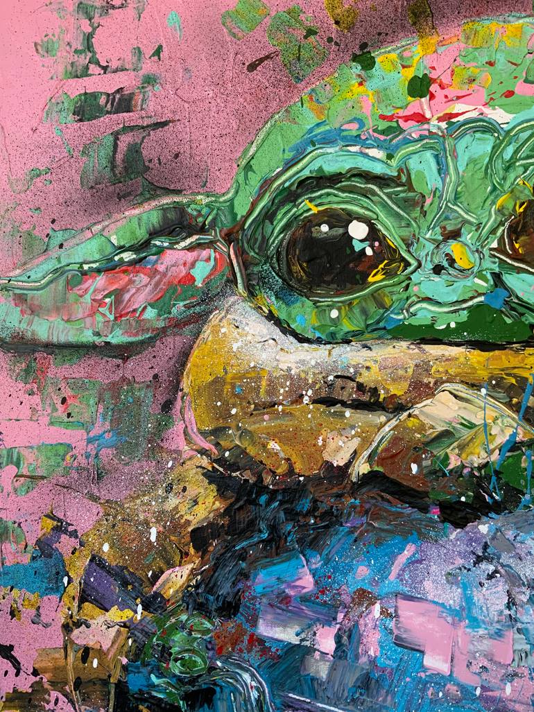 Original Abstract Pop Culture/Celebrity Painting by Andreea Paduraru