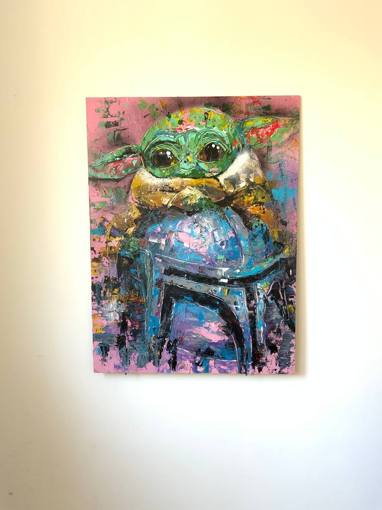 Original Abstract Pop Culture/Celebrity Painting by Andreea Paduraru
