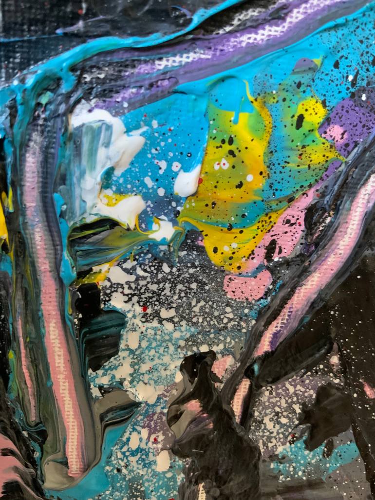 Original Abstract Pop Culture/Celebrity Painting by Andreea Paduraru