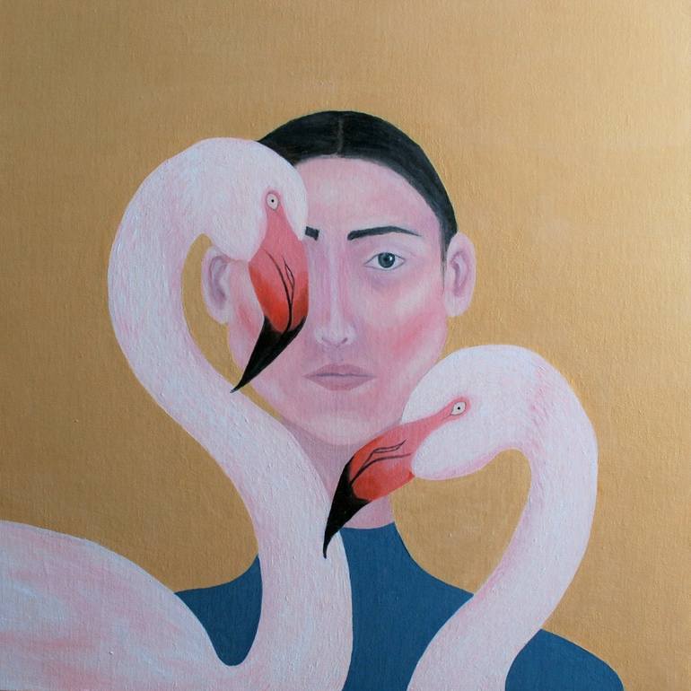 Original Glitch Women Painting by Salma Jalil