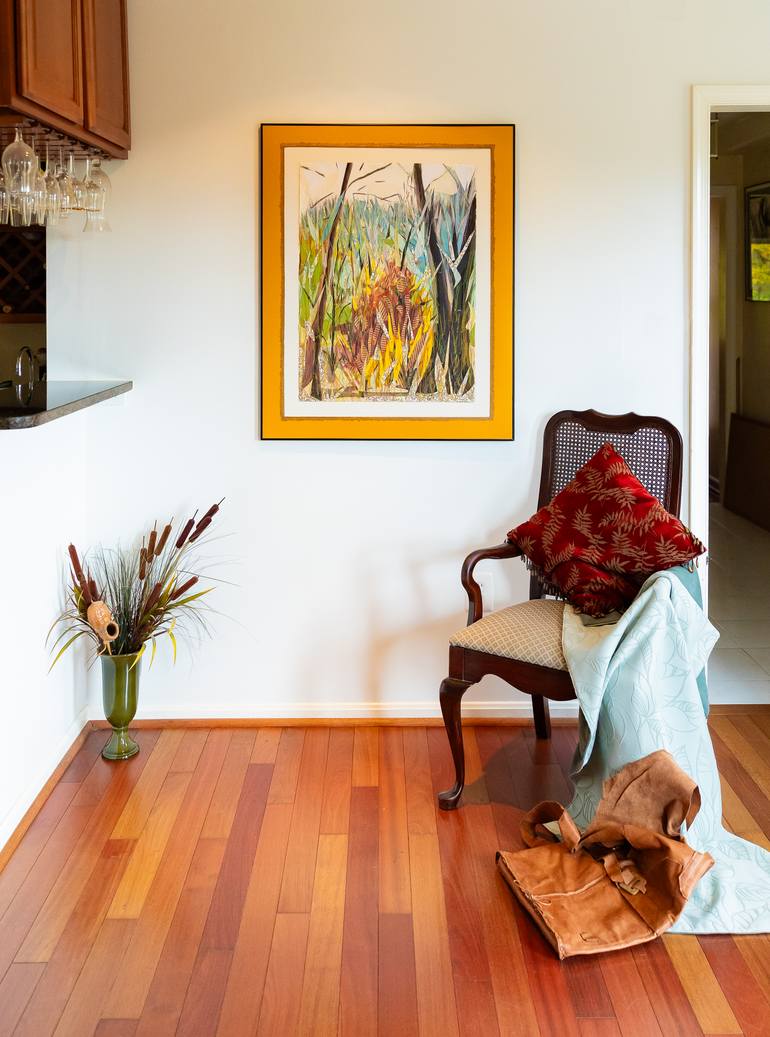 Original Abstract Landscape Collage by Shyami Codippily