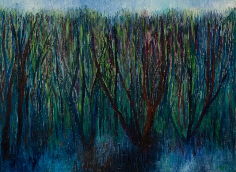 Original Expressionism Landscape Painting by Shyami Codippily