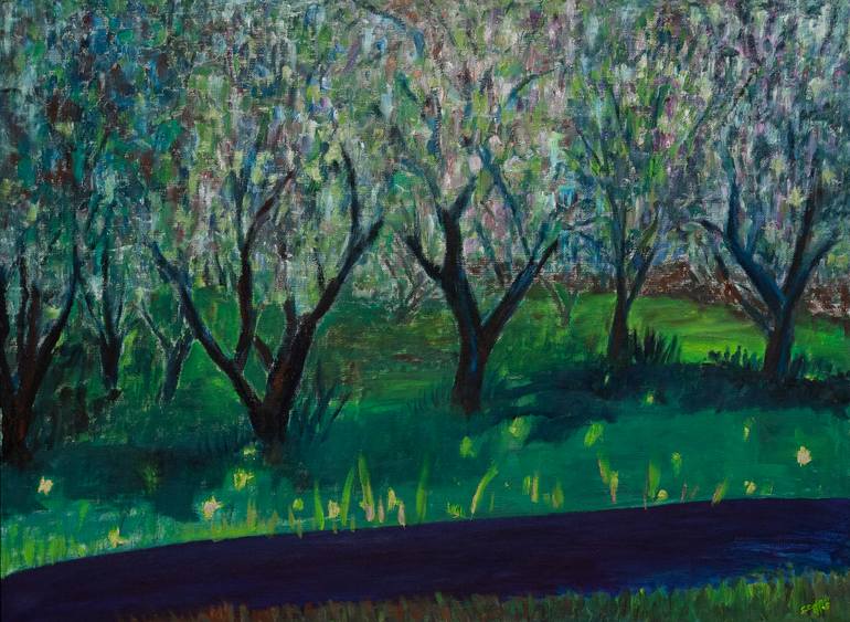 Original Abstract Landscape Painting by Shyami Codippily