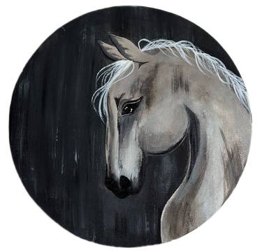 Print of Horse Paintings by Almas Zehra