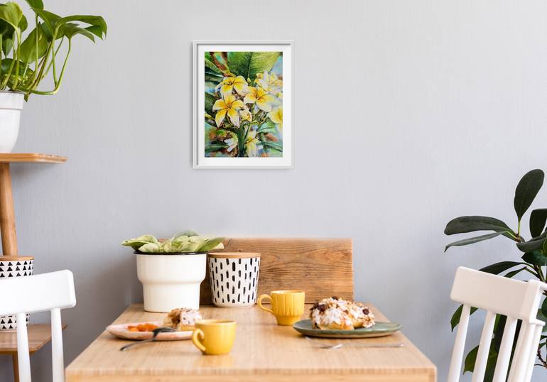 Original Impressionism Floral Drawing by Maryna Slizinova