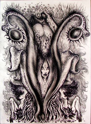 Print of Surrealism Fantasy Printmaking by Petra Brnardic