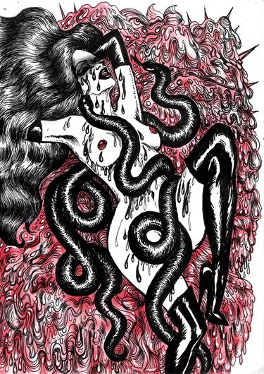 Original Conceptual Erotic Printmaking by Petra Brnardic