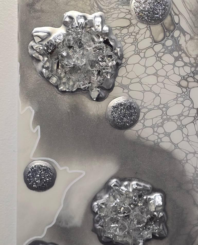 Original Abstract Landscape Mixed Media by J A Jones