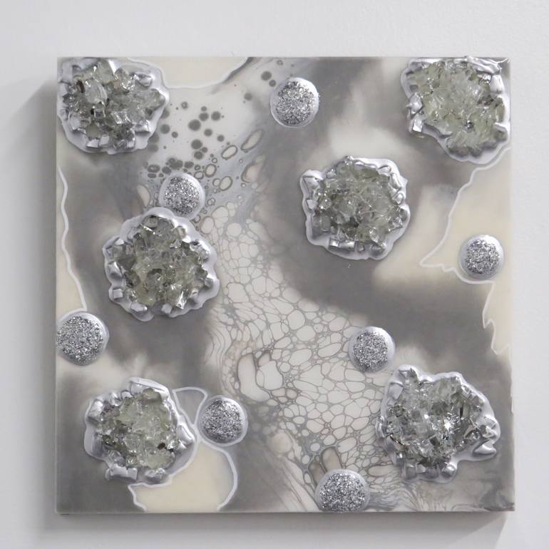 Original Abstract Landscape Mixed Media by J A Jones