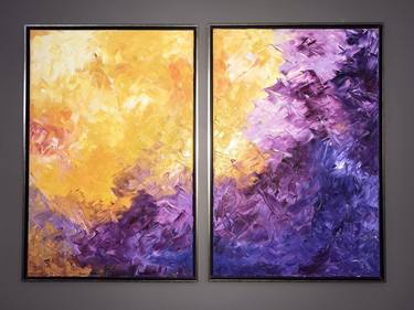 Original Abstract Expressionism Abstract Paintings by Mariella Horianski