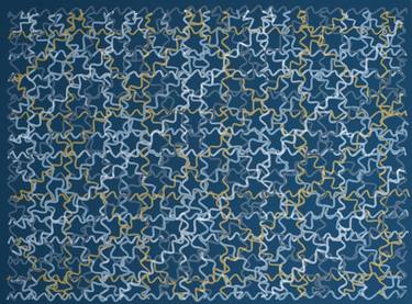 Original Expressionism Patterns Painting by Simon Crowther