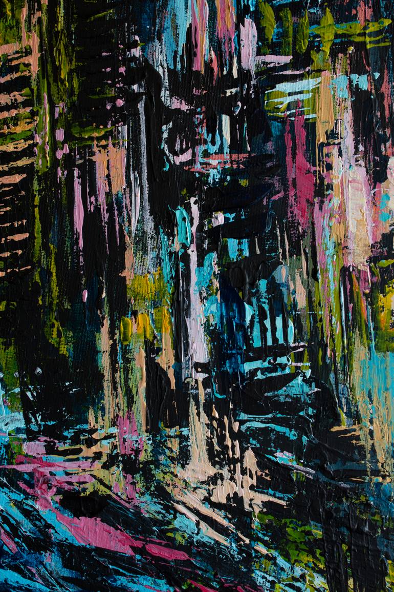 Original Abstract Cities Painting by Ninety-Second Studio