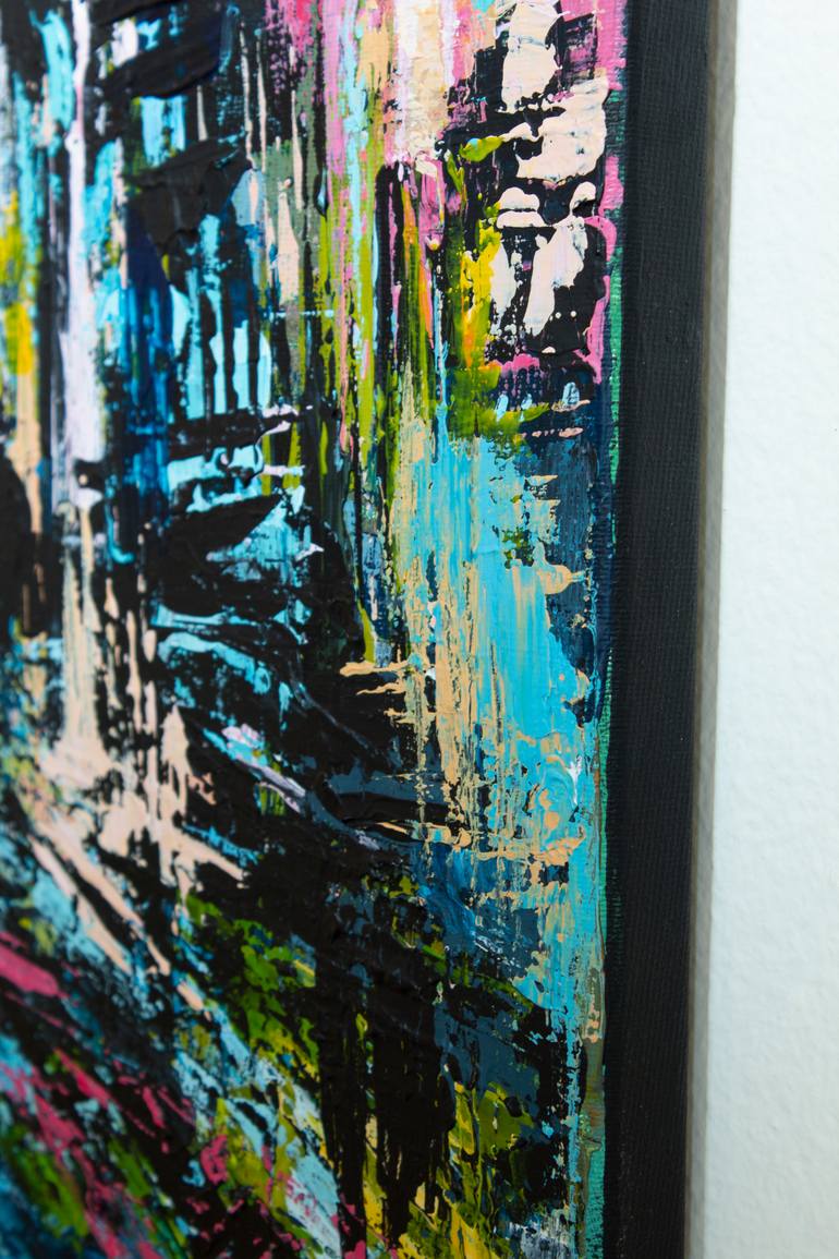 Original Abstract Cities Painting by Ninety-Second Studio