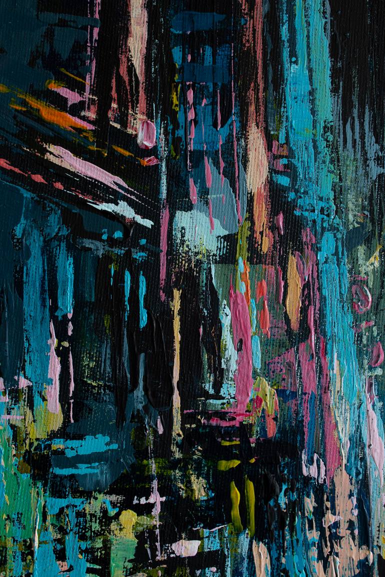 Original Abstract Cities Painting by Ninety-Second Studio