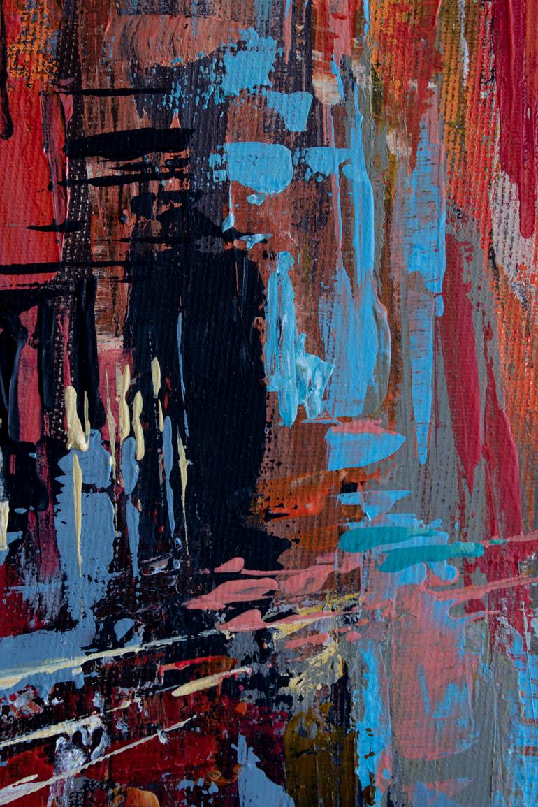 Original Abstract Cities Painting by Ninety-Second Studio