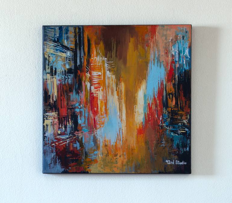 Original Abstract Cities Painting by Ninety-Second Studio