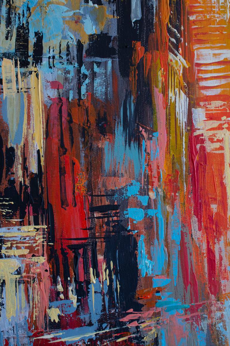 Original Abstract Cities Painting by Ninety-Second Studio