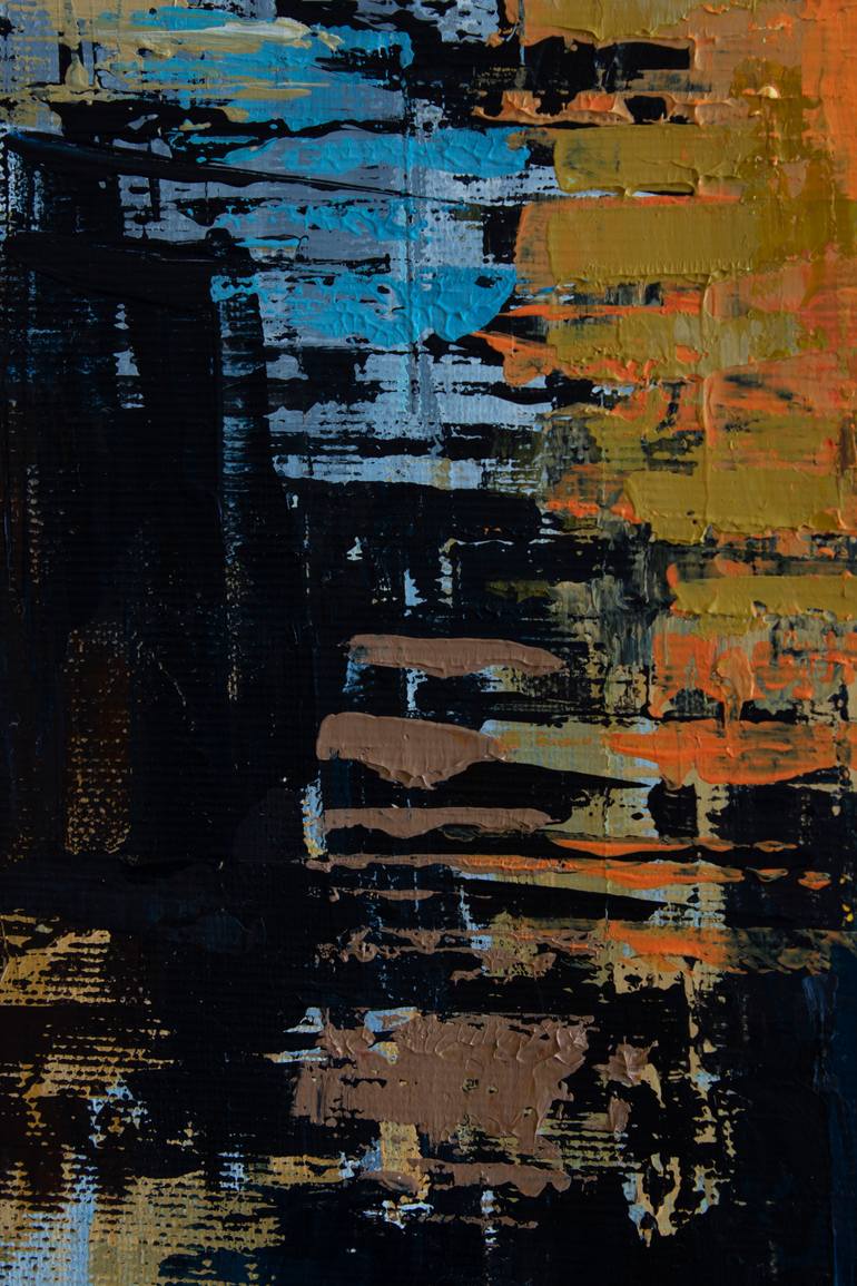 Original Abstract Cities Painting by Ninety-Second Studio
