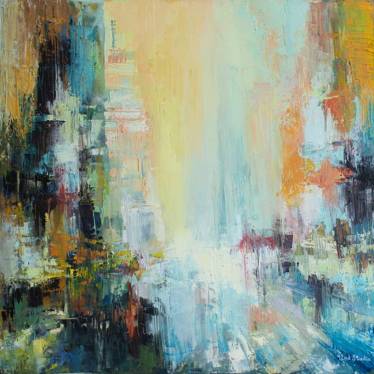 Stanton Street, New York Painting by Ninety-second Studio | Saatchi Art