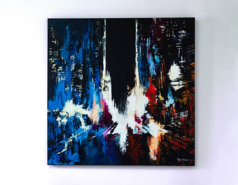 Original Abstract Cities Painting by Ninety-Second Studio