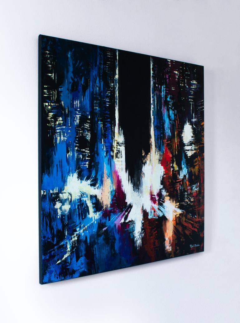 Original Abstract Cities Painting by Ninety-Second Studio