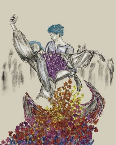 Print of Conceptual Love Digital by Alice Zhongyue Hu