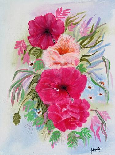Hibiscus and Roses thumb