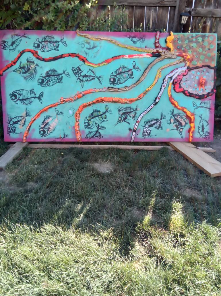 Original Surrealism Abstract Painting by Mark Sondgeroth