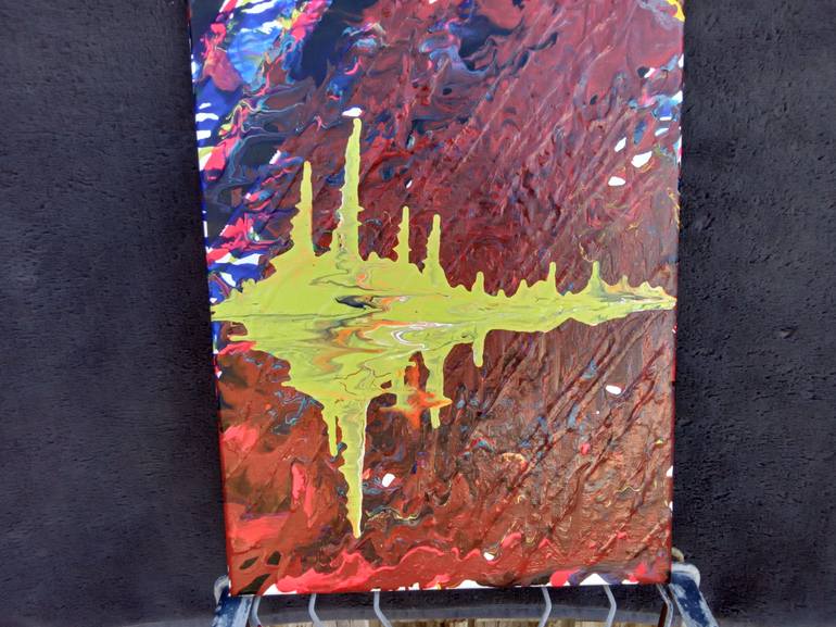 Original Abstract Fantasy Painting by Mark Sondgeroth